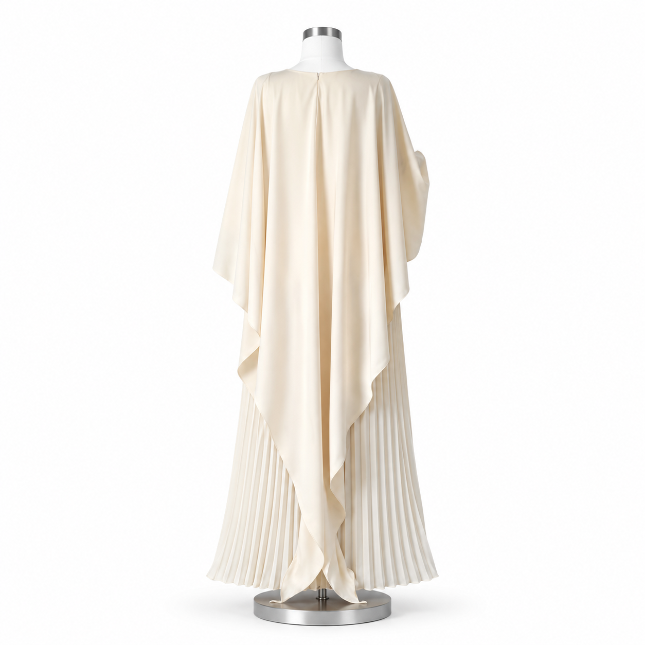 Robe Beige Plissée
