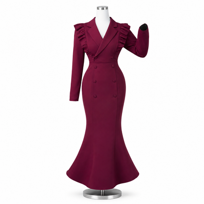 Robe Cintrée Bordeaux