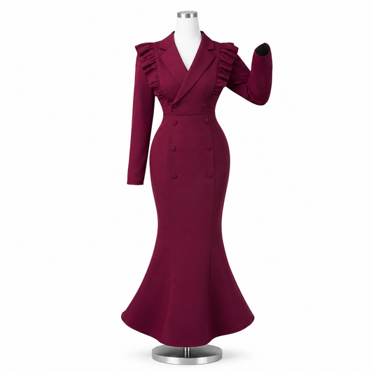 Robe Cintrée Bordeaux