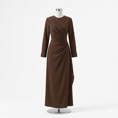 Robe Drapée Asymétrique