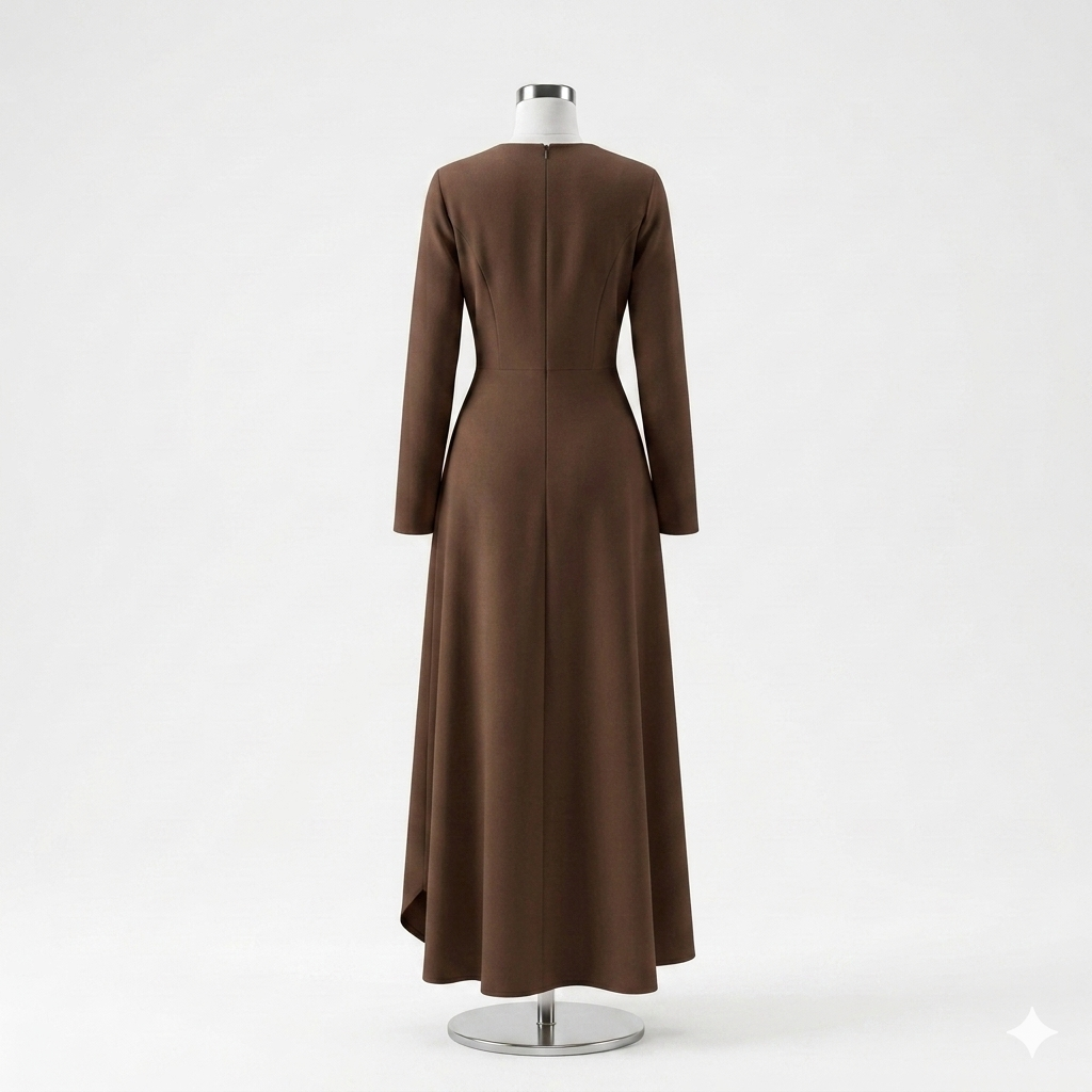 Robe Drapée Asymétrique