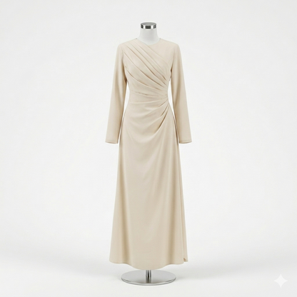 Robe Drapée Asymétrique