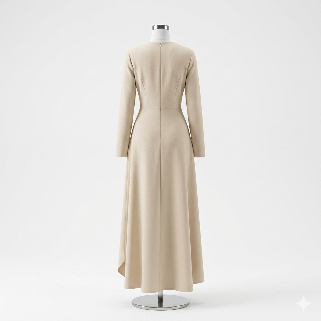 Robe Drapée Asymétrique