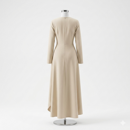 Robe Drapée Asymétrique