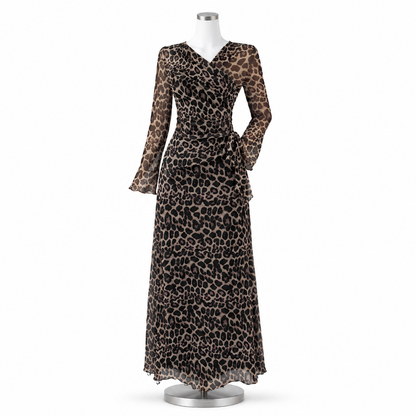 Robe Léopard Asymétrique