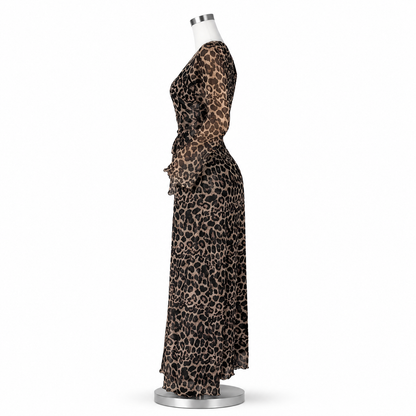 Robe Léopard Asymétrique